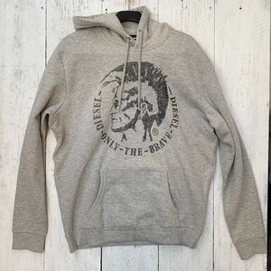 Diesel Agnes Sweatshirt Hoodie Gray XL NWT